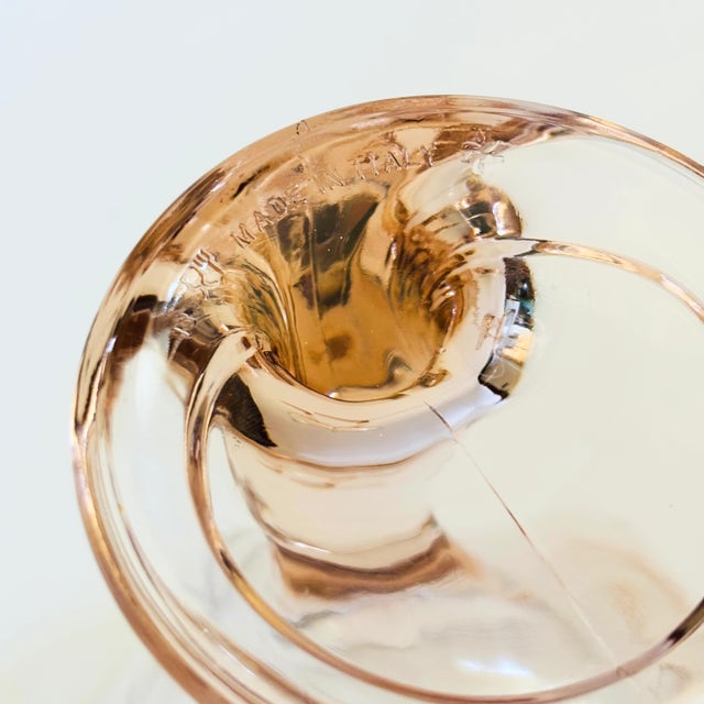 Italian Pink Coupe Glasses by Bormioli Rocco - Set of 4 For Sale - Image 12 of 12