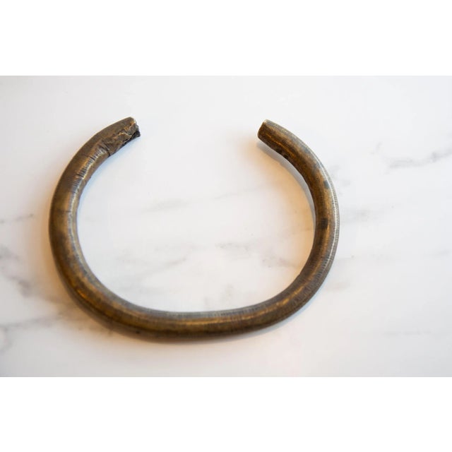 Metal Vintage African Bronze Artifact For Sale - Image 7 of 8