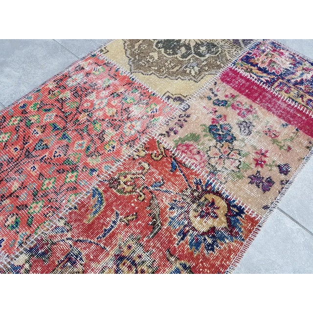 Vintage Wool Anatolian Carpet For Sale - Image 10 of 10