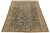 Antique Oriental Wool Rug - Allover Floral Medallion, Neutral Blue/Tan For Sale - Image 9 of 10