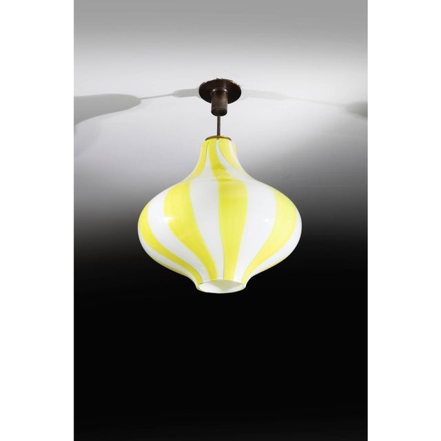 1950s Model 4039 Cipolla Pendant Lamp by Massimo Vignelli for Venini, 1950s For Sale - Image 5 of 5