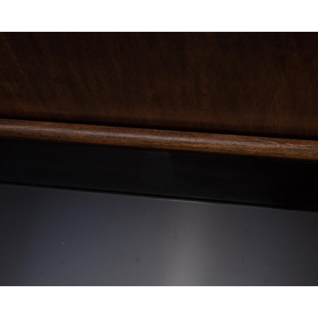 Hamilton Manufacturing Company Walnut Chrome Dental Cabinet Donald Deskey For Sale - Image 14 of 18