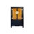 Chinese Black Orange Yellow Graphic Armoire Wardrobe Cabinet For Sale - Image 11 of 11