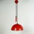This charming Red lacquered Midcentury Modern pendant lamp with counterweight has been designed and produced in Italy in...