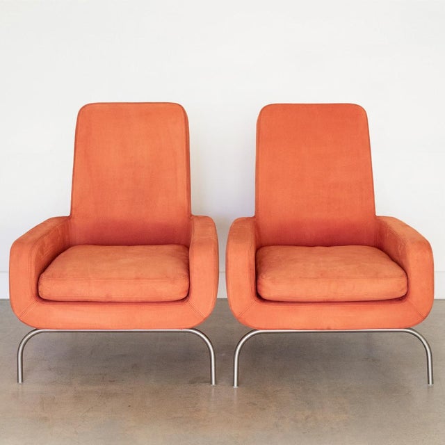 Italian Pair of “Dubuffet” Armchairs by Rodolfo Dordoni for Minotti For Sale - Image 3 of 16