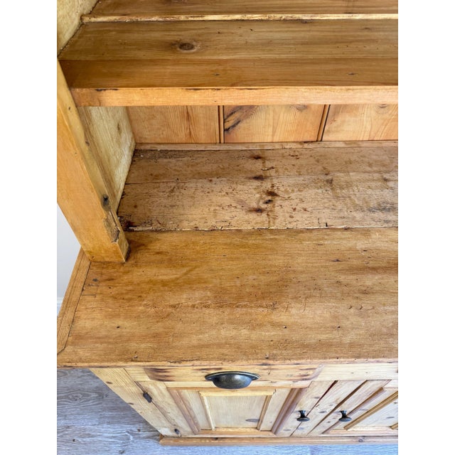 Large Farmhouse Pine Sideboard, 1920s For Sale - Image 15 of 16