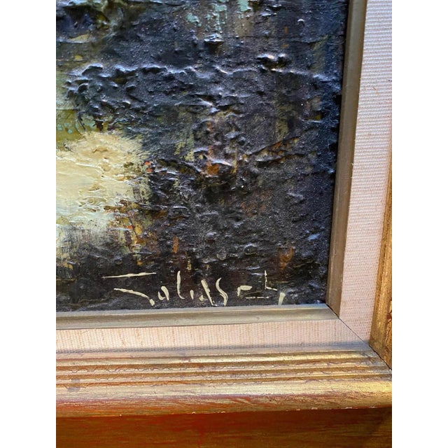 1970s William Goliasch, Sunset in Camargue, Oil on Canvas, 1973 For Sale - Image 5 of 9