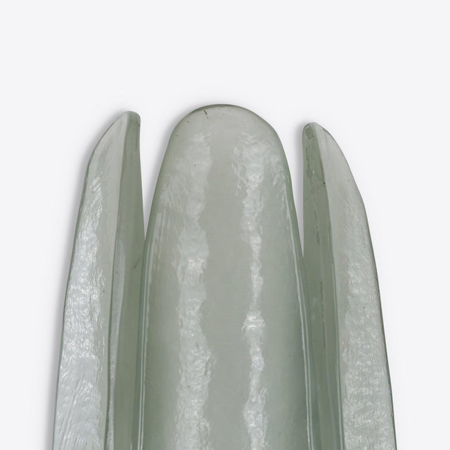 Dahlia Sea Glass Wall Light from Pure White Lines For Sale - Image 4 of 9