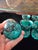 1950s Vintage Mid Century Set Six Aquamarine Moser Glasses For Sale - Image 5 of 11