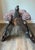 Custom Upholstered Vintage Camel Saddle Stools For Sale - Image 11 of 12