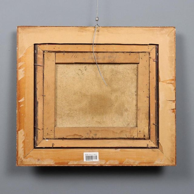 Landscape with Figures, Oil on Canvas, Framed For Sale - Image 10 of 11