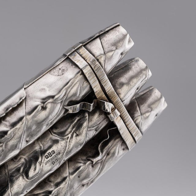 Antique American Silver Cigar Case, 1880 For Sale - Image 15 of 18