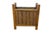 Boho Chic Late 20th Century Boho Chic Bamboo Wicker Rattan Magazine Rack Trash Waste Bin 15" For Sale - Image 3 of 13