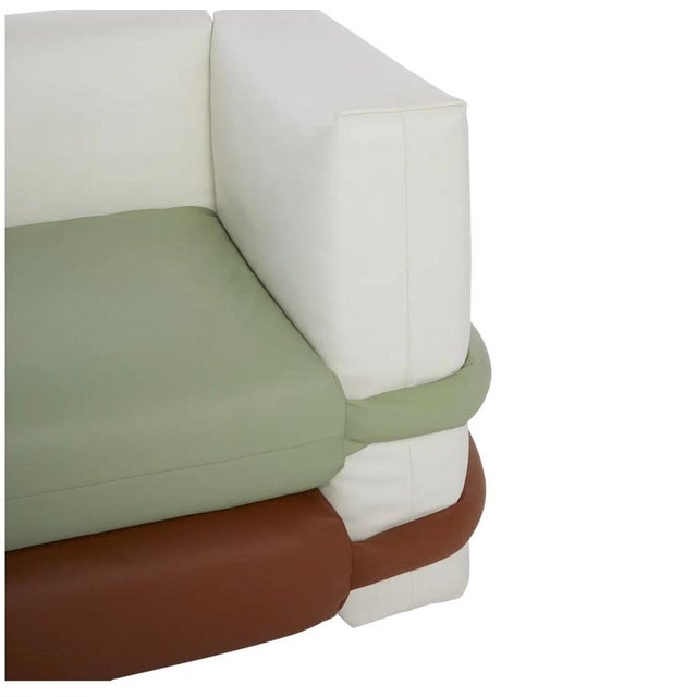 Pillow Four-Seater Sofa in Leather by Muller Van Severen for BD Barcelona For Sale - Image 10 of 17