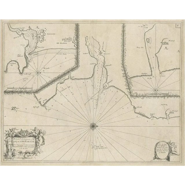 Antique Chart of Dundee and Aberdeen and Montrose in Scotland, 1774 For Sale - Image 6 of 6