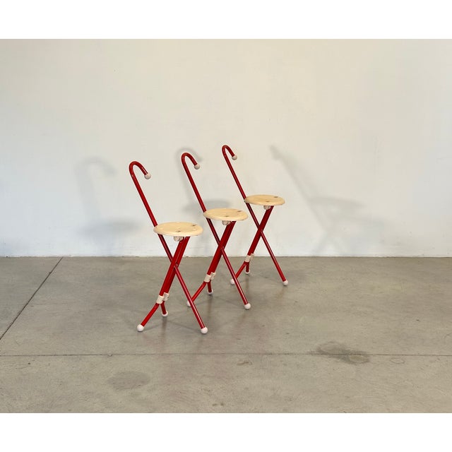 Ulisse Model Chairs by Ivan Loss for Sandrigarden, 1980s, Set of 3 For Sale - Image 4 of 13