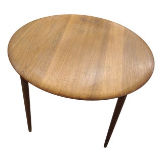 Round Teak Dining Table by France & Son, 1960s For Sale