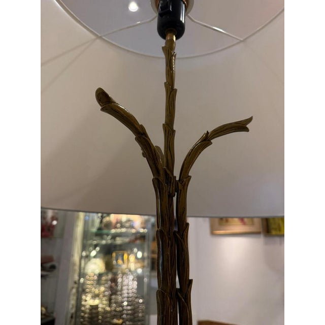 Triple Bronze Faux Bamboo Floor Lamps from Maison Bagues, 1950s For Sale - Image 11 of 13