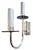 Vintage Art Deco Silver-Plated Sconces, 1970s, Set of 2 For Sale - Image 4 of 5