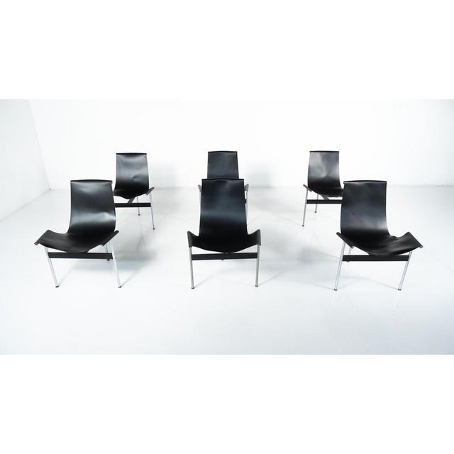 T Chairs attributed to Douglas Kelly, Ross Littell and William Katavolos, 1950s, Set of 6 For Sale - Image 11 of 13