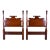 Pair of American Black Cherry Twin Bed Headboards, Henkel-Harris For Sale