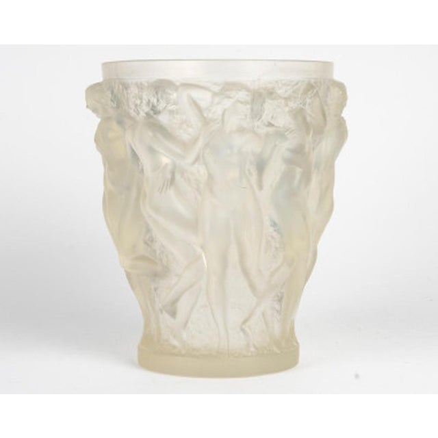 Glass Bacchantes Vase in Opalescent Glass by René Lalique, 1927 For Sale - Image 7 of 8