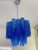Contemporary Blue "Tronchi" Murano Glass Sputnik Chandelier For Sale - Image 11 of 12
