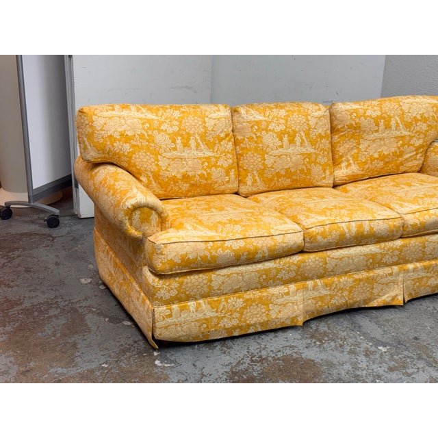 Yellow Queen Size French Pierre Deux La Declaration Sleeper Sofa For Sale - Image 8 of 12