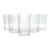 1910s Antique Fostoria Lotus 5 Etched Optic Highball Tumbler Glasses For Sale