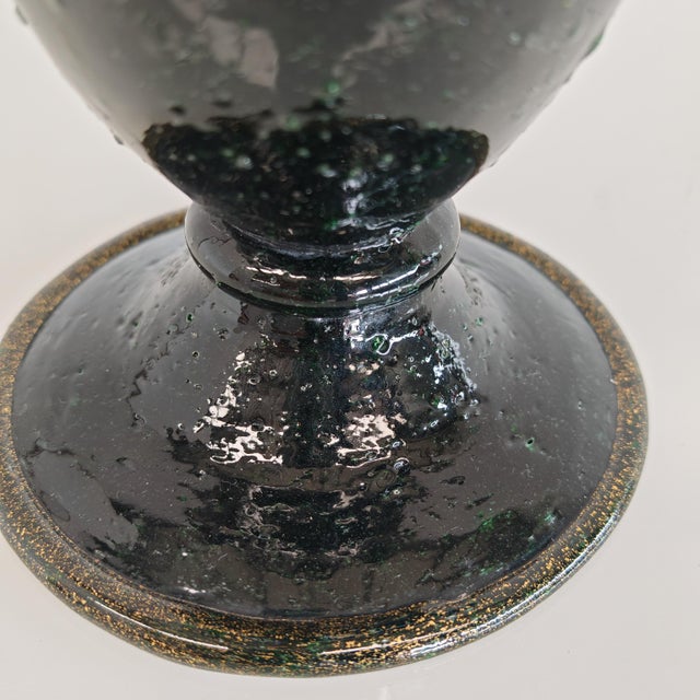 Artistic Murano Glass Vase, Snake Decoration, Pulegoso Napoleone Martinuzzi for Venini 1930s by Napoleone Martinuzzi For Sale - Image 16 of 18