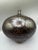 Artisan made ceramic weed vase. Intense gun metal dark color vase with mottled copper color spots. Classic shape and...