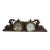 Mid 20th Century Rare Chelsea Carved Dolphin Nautical Maritime Ship Mantel Clock & Barometer 25" For Sale