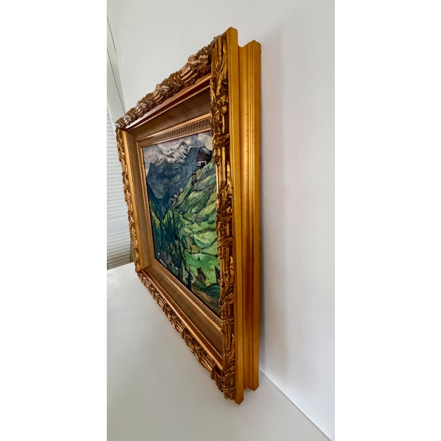 Vintage French Landscape Oil Painting For Sale - Image 11 of 17
