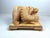 Carved Wood Kibori Kuma Bear on Table Stand, Japan, 1990s For Sale - Image 14 of 14