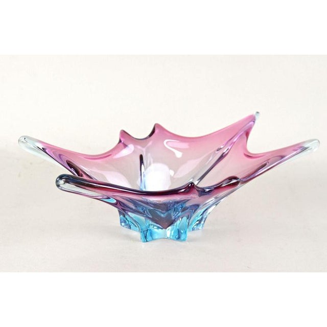 Vintage Murano Sommerso Glass Bowl, 1960 For Sale - Image 4 of 18