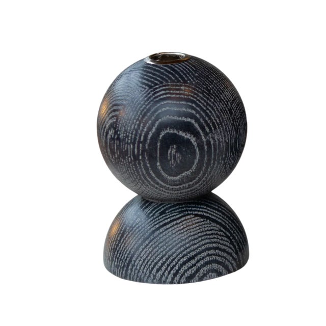 Handcrafted in our studio, these sculptural wooden candlestick holders are equal parts functional object and art piece....