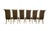 Brown Mid-20th Century Directoire-Style Dining Chairs, Set of 6 For Sale - Image 8 of 16