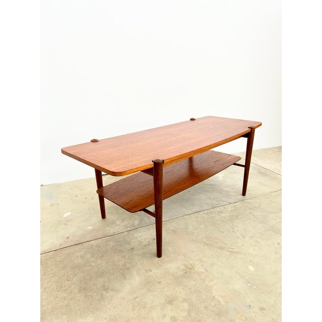 Teak Coffee Table with Reversible Top by Louis van Teeffelen for Webe, 1960s For Sale - Image 12 of 18