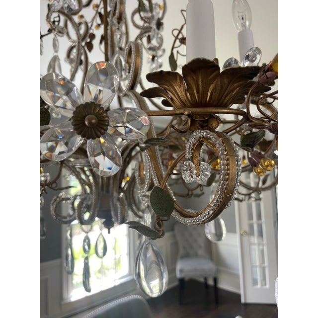 2000 - 2009 Decorative Crafts French Style Crystal Chandelier For Sale - Image 5 of 8