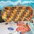 Hand-painted glazed terracotta 14" rectangular platter produced by FF Griffi in Corsica, France.