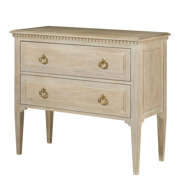 Traditional Modern History Weathered Oak Commode For Sale - Image 3 of 3