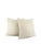 From GP & J Baker is Esker in the color Marble pillow cover. Colors feature cream and gray threads in a horizontal stripe...