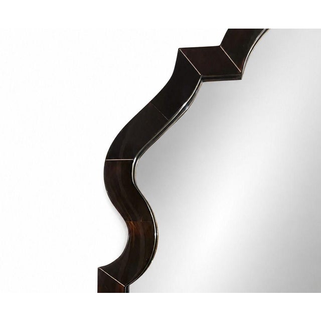 Bone Karl Springer Chippendale-Style Horn Wall Mirror. u.s.a. Late 20th Century. For Sale - Image 7 of 11
