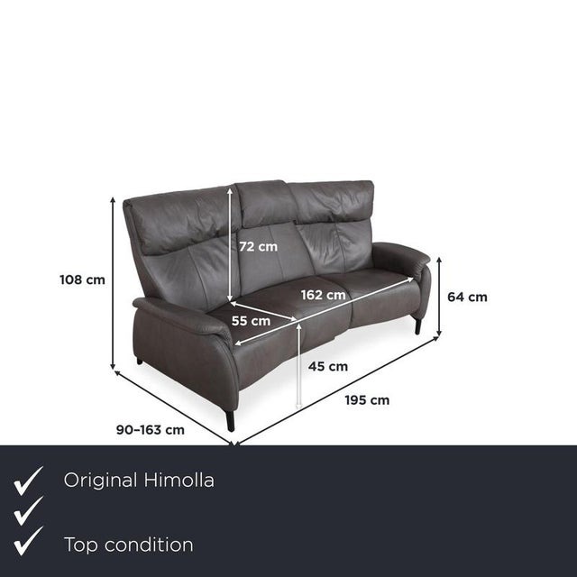 Bring home a true marvel of technology and comfort with the Himolla trapezoidal sofa for your home theater or living room....