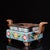 Antique Gilt Bronze Cloisonné Enamel Incense Burner (Ding Shape) For Sale - Image 4 of 9