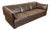 Vintage 1970's Danish Modern Leather Sofa For Sale
