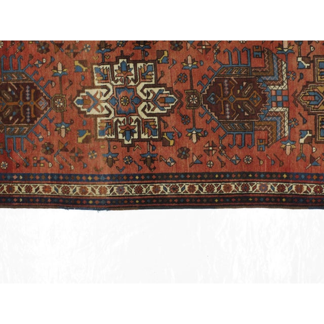 1960s 1960s Vintage Persian Heriz Runner - 3′5″ × 12′3″ For Sale - Image 5 of 7