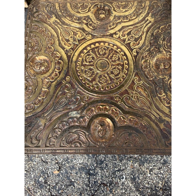 Metal Late 20th Century Edwardian Revival Ornate Metal Plant Stand For Sale - Image 7 of 10