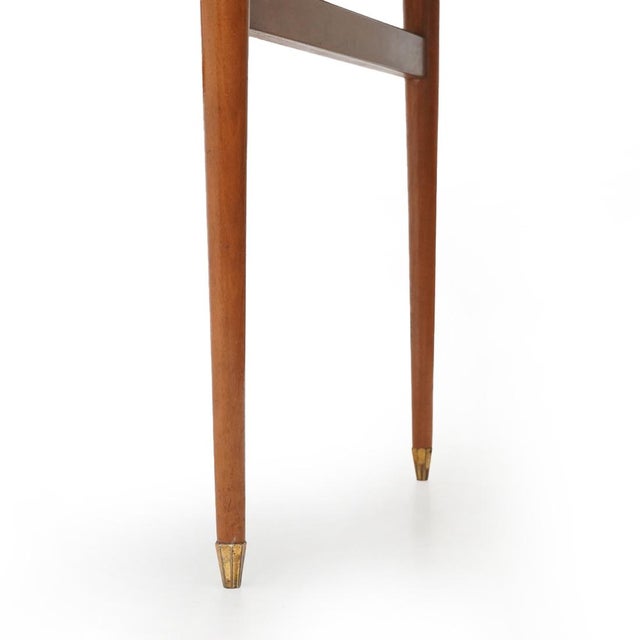Table with Herringbone Veneer Top, 1950s For Sale - Image 11 of 13