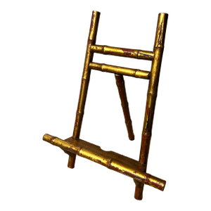 Faux Bamboo Large Gilt Wood Easel